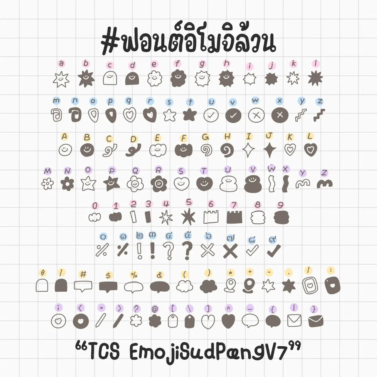 TCS เหมาฟอนต์อิโมจิสุดปัง 39